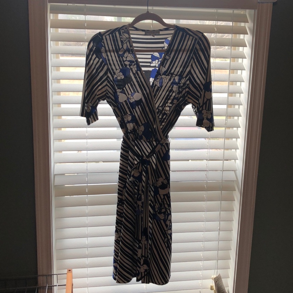 Striped Dress by Sandra Darren